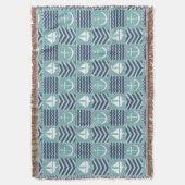 Nautische Quilt Gooi Deken (Voorkant Verticaal)