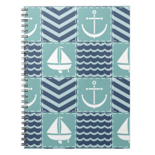 Nautische Quilt Notitieboek