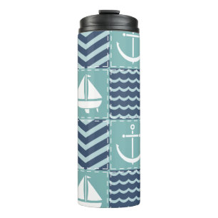 Nautische Quilt Thermosbeker