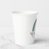 Nautische regenboog onder het Zee Seashell Verjaar Papieren Bekers (Rechts)