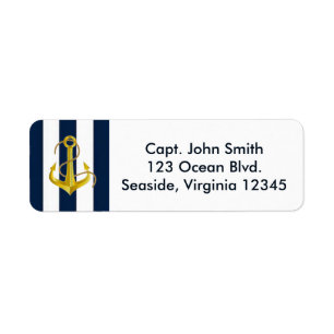 NAUTISCHE RETOURADRESLABELS () ETIKET