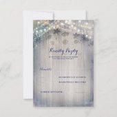 Nautische rustieke bruiloft RSVP (Voorkant)