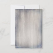 Nautische rustieke bruiloft RSVP (Achterkant)