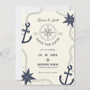 Nautische Save the Date Aankondiging