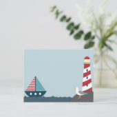 Nautische scène briefkaart (Staand voorkant)