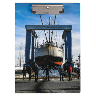 Nautische scheepsfotografie op zee klembord