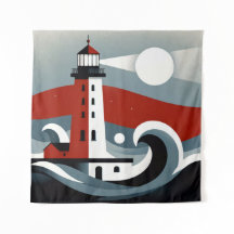 Nautische schemering in modernistische golven