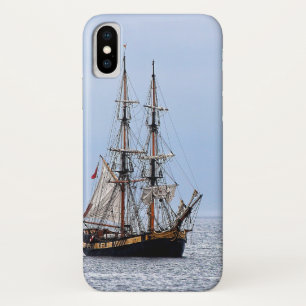 Nautische schoener Blue Skies iPhone X Hoesje