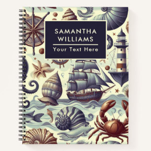  Nautische Sealife Illustratie Notitieboek