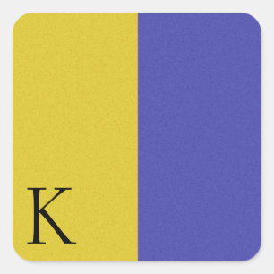 Nautische Signaalvlag Alfabet Sticker K