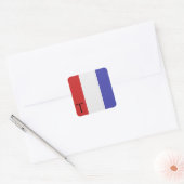 Nautische Signaalvlag Alfabet Sticker T (Envelop)