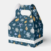 Nautische sneeuwvlokken en kustelementen bedankdoosjes (Achterkant)