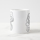 Nautische steampunk octopus  kraken mok beker (Voorkant)