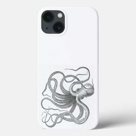 Nautische steampunk octopus  kraken tekening Case-Mate iPhone case (Achterkant)