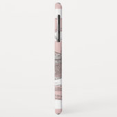 Nautische  Steampunk octopus op roze strepen Case-Mate iPhone Case (Achterkant/links)