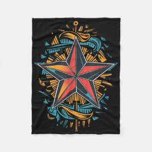 Nautische ster tatoeage marine symbool nautisch be fleece deken