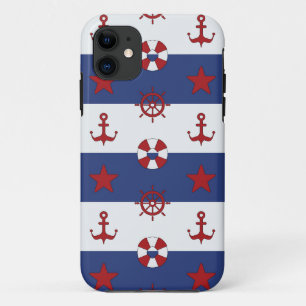 Nautische sterren en strips iPhone 11 hoesje