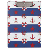 Nautische sterren en strips klembord (Voorkant)