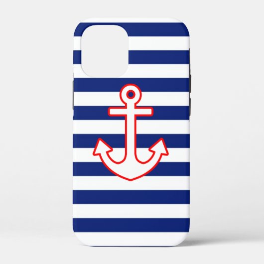 Nautische stijlbevestiging op strepen Case-Mate iPhone case (Achterkant)