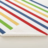 Nautische Streep Sherpa Fleece Deken (3/4)