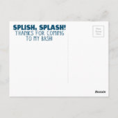  nautische streephaai bedankt Briefkaart (Achterkant)