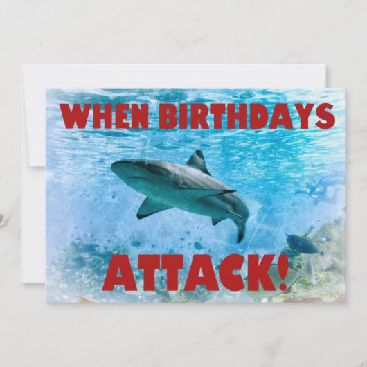  nautische streephaaienuitnodiging kaart (Voorkant)