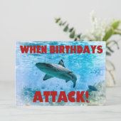  nautische streephaaienuitnodiging kaart (Staand voorkant)