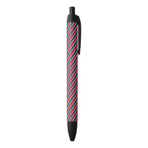 Nautische strepen zwarte inkt pen