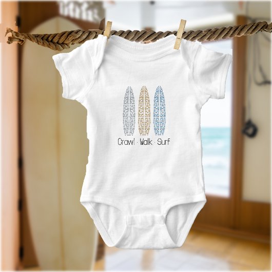 Nautische Surfboard Crawl Walk Surf Romper