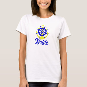 Nautische thema bruiden vrijgezellenfeest t-shirt