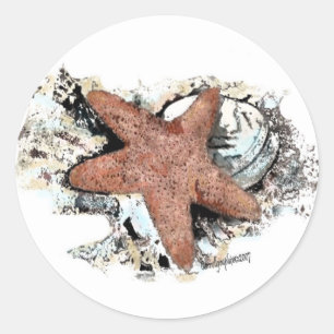Nautische thema's ronde sticker