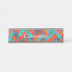 Nautische Touw Mat Thunder_Cove Bureau Naambordje