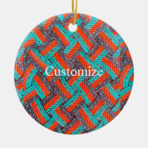 Nautische Touw Mat Thunder_Cove Keramisch Ornament