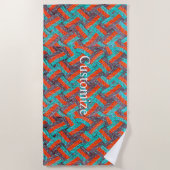 Nautische Touw Mat Thunder_Cove Strandlaken (Voorkant)