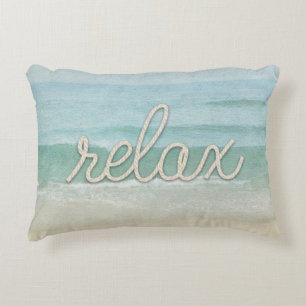 nautische touw woord "ontspannen op de oceaan accent kussen