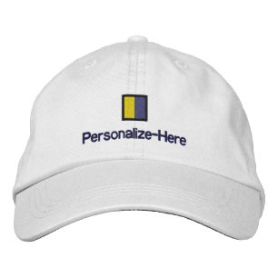 Nautische Vlag "K" Gepersonaliseerd Pet van de Boa