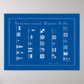 Nautische vlag Poster Art (Voorkant)