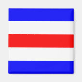 Nautische vlag signaal letter C (Charlie) Magneet (Voorkant)