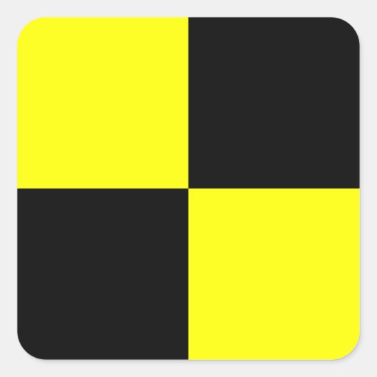 Nautische vlag signaal letter L (Lima) Vierkante Sticker (Voorkant)