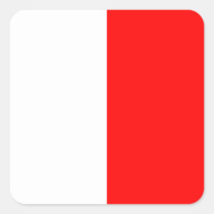 Nautische vlag Signal Letter H (Hotel) Vierkante Sticker