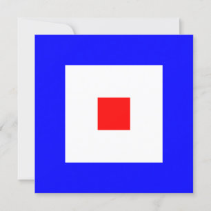 Nautische vlag Signal Whiskey Letter W