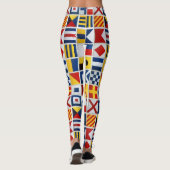 Nautische vlaggen leggings (Achterkant)