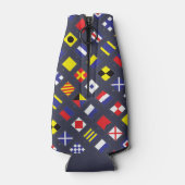 Nautische vlaggrafiek flesjeskoeler (Achterkant)