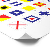 Nautische vlaggrafiek poster (Hoek)