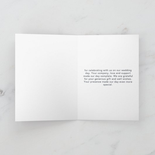 Nautische Vuurtoren Bruiloft Bedankkaart (Binnen)