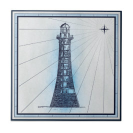  nautische vuurtoren tegeltje