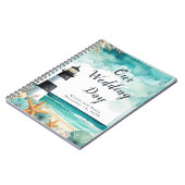 Nautische Vuurtoren Wedding Planner Notitieboek (Linkerzijde)