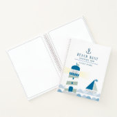 Nautische vuurtoren White Beach House Guest Book Notitieboek (Binnen)
