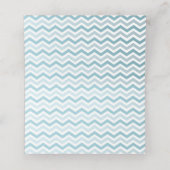 Nautische walvis onder het Zee Blue Boy Baby showe (Binnenkant ongevouwen)