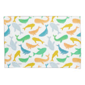 Nautische Waterverf Pacifische walvis Kussensloop (Voorkant)